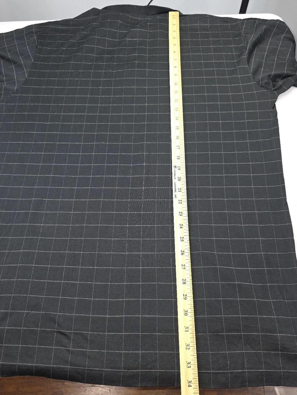 Polo Ralph Lauren Men's Black Windowpane Long-Sleeve Polo Large Tall CU-3708